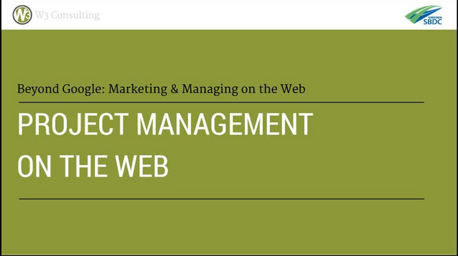 Project Management on the Web